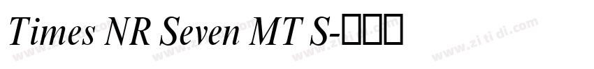 Times NR Seven MT S字体转换